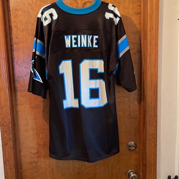 NFL vintage Carolina Panthers jersey Reebok large Chris Weinke QB Heisman FSU - Picture 4 of 4